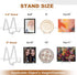 Plate Stands for Display 6 Inch Clear Acrylic Square Holder Stand Picture Frame Stand Holder Easel for Book, Decorative Plate, Plaque, Photo, Plat...