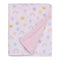 NoJo Happy Days Pink, Yellow and Blue Rainbows, Sun and Polka-Dot Super Soft Sherpa Baby Blanket...