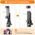 TARION Tripod Phone Mount Holder with 3 Cold Shoe Mount Cell Phone Mount Adapter for Tripod 360° Rotation Universal 1/4" Screw Smartphone Tripod A...