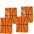 16 PCS Basketball Party Gift Bags for Basketball Party Supplies Birthday Decor Decorations, Party Favor Goody Treat Candy Bag Basketball Pattern G...
