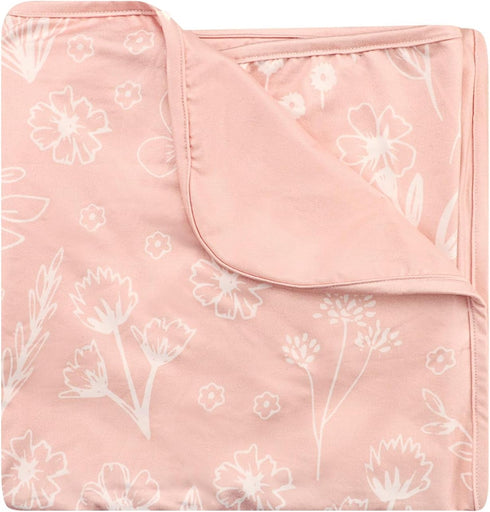 Hooyax Baby Blanket for Girls Boys, Jersey Knit Baby Swaddle Blanket, Double Layer Newborn Receiving Blanket, Soft Stretchy Nursery Blanket, 44 x ...