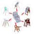 High Chair Pad, High Chair Cushion, Cute Pattern, Comfortable Seat Belt Design, Soft and Comfortable Seat Cushion Breathable Pad, Baby Sits More S...