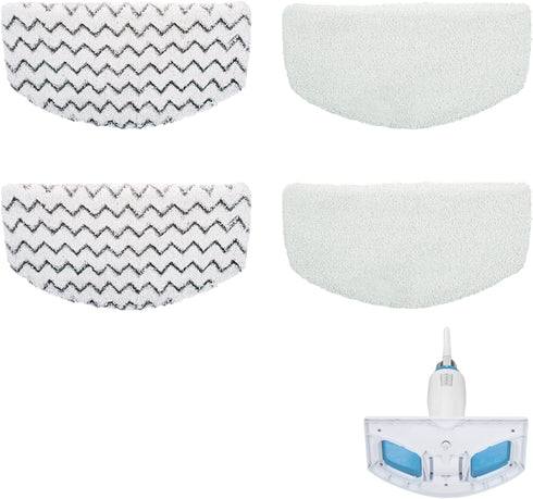 Steam Mop Pads for Bissell PowerFresh 1940 1806 Replacement Parts, 4 Pack...