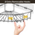 Orimade Corner Shower Caddy Stainless Steel with Hooks Wall Mounted Bathroom Shelf Storage Organizer Adhesive No Drilling 2 Pack, Silver Only for ...