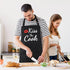Funny Aprons for Women Men - Kiss the Cook Apron - Funny Chef Cooking BBQ Grill Aprons with 2 Pockets - Birthday Mothers Day Gifts for Mom, Wife -...