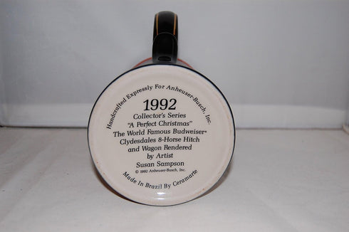 1992 BUDWEISER A PERFECT CHRISTMAS HOLIDAY STEIN NEW by Budweiser...