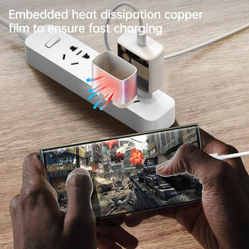 45W Europe Super Fast Charger European Travel Plug Adapter for Samsung Galaxy S24 S23 S22 S21 Ultra Plus iPhone MacBook iPad EU International Powe...