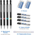 YISAN Mechanical Pencil Set 0.3 & 0.5 & 0.7 & 0.9mm,Automatic Pencil,Lead Pencils 4 PCS with Erases and Lead Refills for School Writing,Skeching,D...