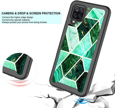 Case for Samsung Galaxy A12,Galaxy A12 Design Cute Case,Shockproof Dual Layer Armor Protective Guys Boys Men Girls Women Floral Flower Bumper Phon...