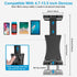 Updated Tablet Mount Holder for Mic Stand, Adjustable Microphone Music Stand iPad Phone Holder Stand, Compatible with iPad, iPhone, Android, All 4...
