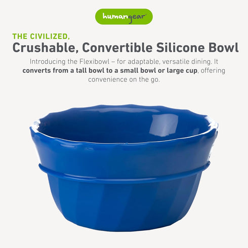 humangear Flexibowl | Convertible Camping Bowl | On the Go | Packable & Easy to Clean, Red...