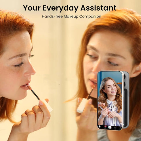 2 Pack Suction Cup Phone Case Mount Double-Sided,Silicon Sticky Phone Stand for iPhone and Android, Hands-Free Strong Grip Holder for Selfies and ...