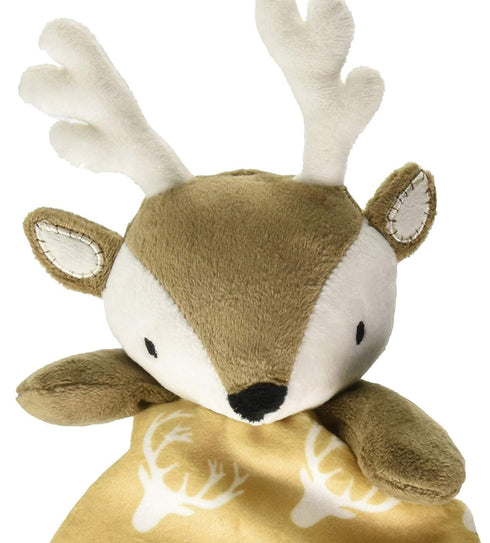 Levtex Home - Baby Deer Security Blanket - Soft and Cuddly Lovey - Plush - Tan, Taupe, Brown - Nursery Gift...