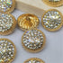 vingol 10PCS Round Metal Rhinestone Buttons For Clothing DIY Sewing Accessories Wedding Decaration Wholesale Luxury Fashion Decor Button...
