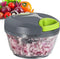 Ourokhome Manual Food Processor Vegetable Chopper, Portable Hand Pull String Garlic Mincer Onion Cutter for Veggies, Ginger, Fruits, Nuts, Herbs, ...