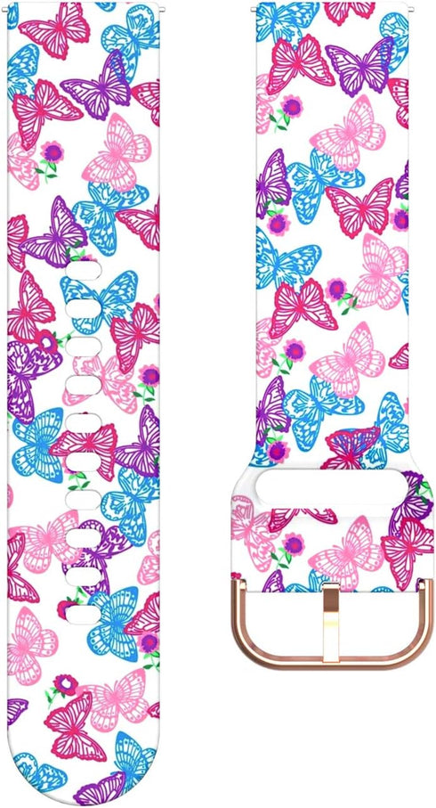 Compatible for MILOUZ IDW19/ENOMIR IDW19/Hoowel IDW19/Faweio IDW19/Amzhero IDW19 Bands for Women, Fadeless Patterned Printed Watch Strap Replaceme...