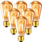 ANWIO Vintage Edison Light Bulb ST21 LED Filament Bulb 7W(60 Watt Equivalent) Dimmable 2500K (Amber Glow) Warm White E26 Medium Base, Amber Glass ...