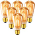 ANWIO Vintage Edison Light Bulb ST21 LED Filament Bulb 7W(60 Watt Equivalent) Dimmable 2500K (Amber Glow) Warm White E26 Medium Base, Amber Glass ...