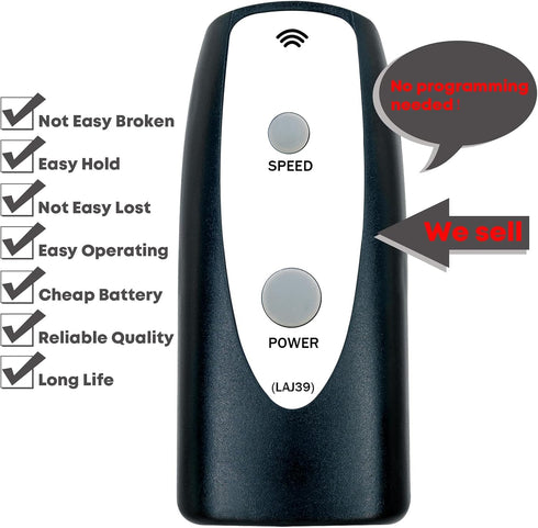 Replacement Remote Control for Lasko 2033665C 2033665D 2033665 2033665A 2648 2648C H20650 H20660 H20685 S18601 S18605 S18670 S18355 S18440 1888 18...