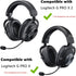 TaiZiChangQin Upgrade Ear Pads Ear Cushions Mic Foam Kit Replacement Compatible with Logitech G Pro X G Pro X 2 Headphone Cooling Gel Earpads...