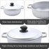 IMUSA 2.6 Quart Traditional Natural Made in Colombia Caldero with Lid for Cooking and Serving, Silver...