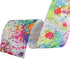 3" Wide 5 Yard DIY Drawing Graffiti Holographic Laser Grosgrain Ribbon for DIY Handmade Hair Bow Clip Accessories and Festival Wedding Party Birth...