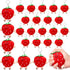 XunYee 24 Pcs Cute Strawberry Fruit Keychains Plush Pendant Red Plush Stuffed Kawaii Charm Goodie Bag for Strawberry Party Favor...