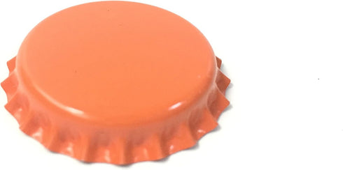 RUTICH 100 PCS Crown Bottle CaPs Decorative Bottle Cap Both Sideds Printed for Hair Bows, DIY Pendants or Craft ScraPbooks Orange…...