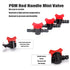 42 Piece Drip Irrigation Fittings Kit for 1/2" Tubing, 8 Tees, 8 Elbows, 8 Straight, 8 End Cap Plugs, 8 Angle, Drip Irrigation Barbed Connectors f...