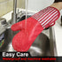 Silicone Oven Mitts Heat Resistant 932? with Waterproof & Non-Slip Kitchen Mittens, Set of 2 Extra Long Oven Gloves with Soft Cotton Terry Lining ...