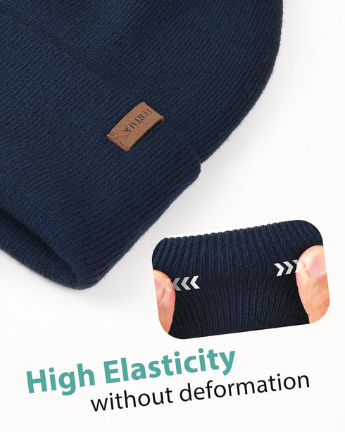 FURTALK Beanie for Men Women Cuffed Thick Knitted Unisex Winter Hat Beanies Skull Cap...