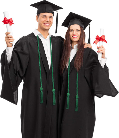 Yaomiao 2 Pieces Graduation Cords Polyester Yarn 2025 Honor Cord with Tassel for Graduation Students(Green)...