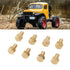 1/24 RC Hex Nut, 8Pcs 1/24 RC Hex Nut Brass RC Wheel Lock Nut Replacement Accessories for SCX24 Wheels & Tires (8mm)...