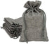 12-Pack 5.5x7.75 Natural Burlap Gift Bags w. Drawstring (Cool Grey, Medium) for Party Favors, Presents or DIY Craft by TheDisplayGuys...