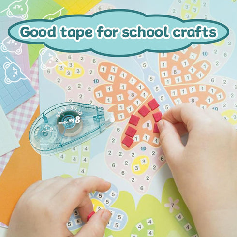 Double Sided Tape Roller 4 Pack - Scrapbooking Glue Tape Runner for Crafts Adhesive Crafters Tape Roller for Paper Handicraft Gift Wrapping Scrapb...