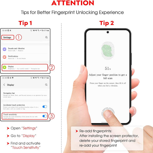 JETech Screen Protector for Samsung Galaxy S21 FE 5G with Camera Lens Protector, Easy Installation Tool, Tempered Glass Film, Fingerprint ID Compa...