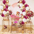 Graduation Party Decorations 2025 Maroon Gold Decorations Burgundy Classic Rose Gold Balloons 20pcs for Burgundy White Birthday Party Decorations ...