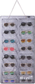 Sunglasses Organizer Storage - 16 Slots Glasses Storage Wall Pocket Display Hanging on Door, Eyewear Display, Dust-Proof...