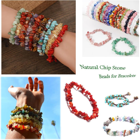 XIANNVXI Fluorite Crystal Beads for Jewelry Making 400 Pcs 5-8mm Stone Beads Loose Rocks Bead Irregular Gemstones Hole Drilled DIY Beads for Brace...