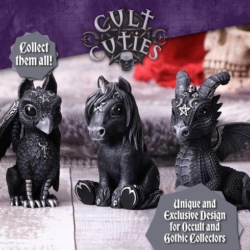 Nemesis Now Figurine Decor, Detailed Hand-Painted Polyresin, Black - Pawzuph Horned Gothic Satanic Cat...