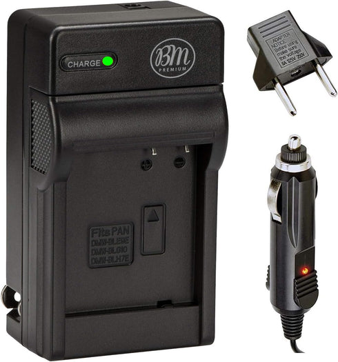 BM DMW-BLG10 Battery Charger for Panasonic Lumix DC-G100 DC-ZS80 DC-GX9 DC-LX100 II DC-ZS200 DC-ZS70 DMC-GX80 DMC-GX85 DMC-ZS60 DMC-ZS100 DMC-GF6 ...
