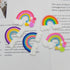 50pcs Assorted Cute Rainbow Slime Charms Clouds Ornaments Flat Back Charms for DIY Scrapbooking Crafts Accessories...