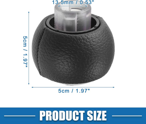 5 Speed Manual Transmission Shift Knob Gear Shifter for Peugeot 307 308 3008 407 5008 807 Plastic Black Silver Tone...