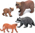 Forest Animals Figurines Toys, 10PCS Realistic Plastic Wild Woodland Animals Figures Playset, Cake Toppers Birthday Gift for Kids Children Toddler...