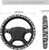 Zebra Print Car Steering Wheel Cover Winter Warm Soft Elasticity Universal 15 Inch Car Accessories Steering Wheel Protector for Women Girls Ladies...