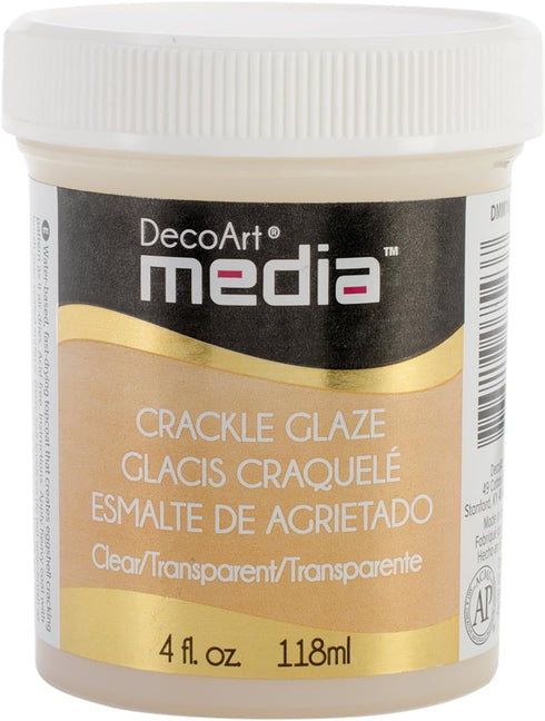 Deco Art Media Crackle Glaze, 4-Ounce, Clear...
