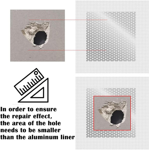 Drywall Repair Patch, Wall Patch Repair Kit, Self Adhesive Wall Mesh Repair, Large Hole Patch for Drywall, Sheet Rock Patch, Aluminum Sheetrock Ce...