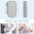 FYY Travel Cable Organizer Bag Pouch Electronic Accessories Carry Case Portable Waterproof Double Layers All-in-One Storage for Cord, Charger, Pho...