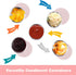 LALASTAR Salad Dressing Containers Set, Small Condiment Containers with Silicone Lids, Leakproof & Reusable for Condiments, Snacks, Dipping Sauce,...