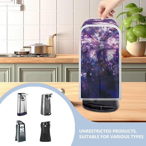 Can Opener Cover Purple Butterfly Foldable Electric Can Opener Covers Home Decor Can Opener Electric Kitchen Appliance Dust Covers...